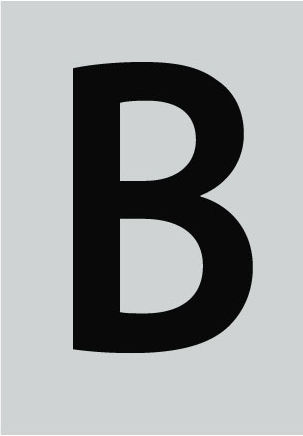 Ergo Sign with Text in Black Color Aluminum 4cm 572410.0010