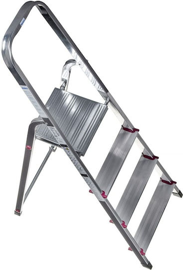 Krause Leiter Aluminium mit 3+1 Stufen