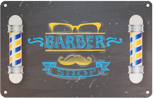 Activeshop Αξεσουάρ Κομμωτηρίου-Αισθητικής Plaque Barber B044
