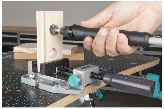 Wolfcraft Fixed Drill Press Vise Made of Steel with Maximum Opening 85mm