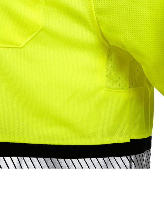 Stenso Arbeit T-Shirt Gelb mit Reflektierenden Streifen
