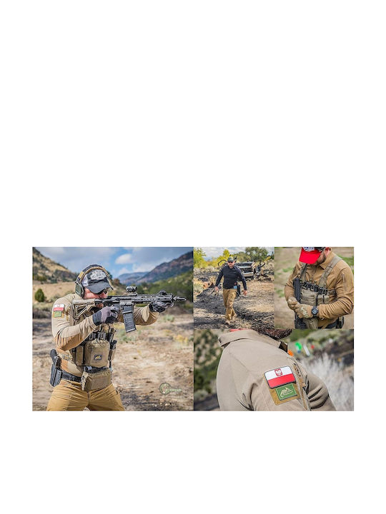 Helikon Tex Range Ανδρική Μακρυμάνικη Μπλούζα Εργασίας Polo Μαύρη