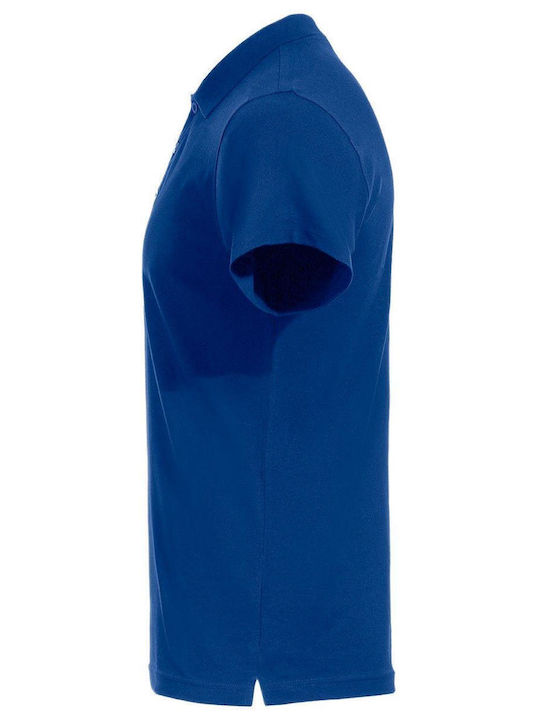 Stenso Herren Kurzärmelig Polo-Arbeitshemd Blau