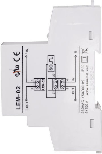 Zamel Digital Electric Panel Meter Rail Single Phase EXT10000033