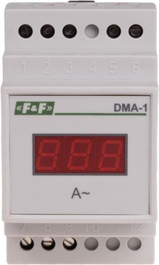 F&F Digital Strommessgerät Elektrische Messgeräte Schiene Monophase DMA-1