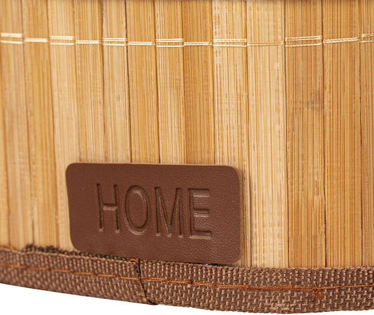 Storage Basket Bamboo Beige 32x22x16cm 1pcs
