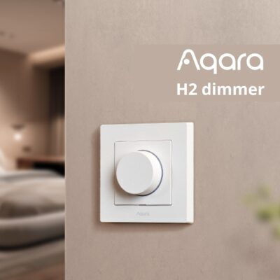 Aqara Вграден Димер Превключвател с Универсална Рамка Ротационен 300W в Бял Цвят