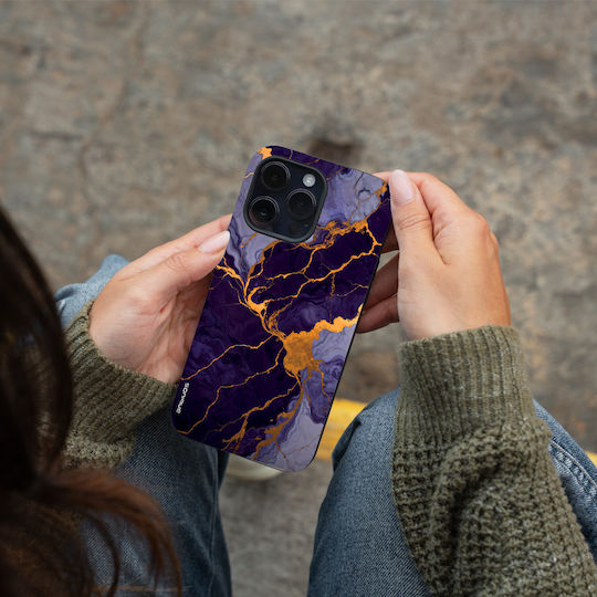 Калъф Sonique Marble Series за Motorola Moto G85 5G Лилав