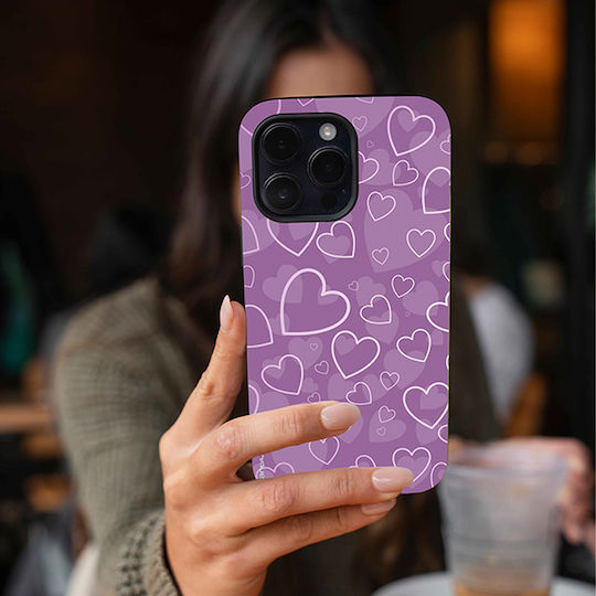 Калъф Sonique Heart Series за Samsung Galaxy Z Fold 6 Виолетов