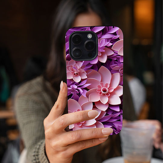 Sonique 3D Flower Series калъф за Motorola Moto G85 5G розов