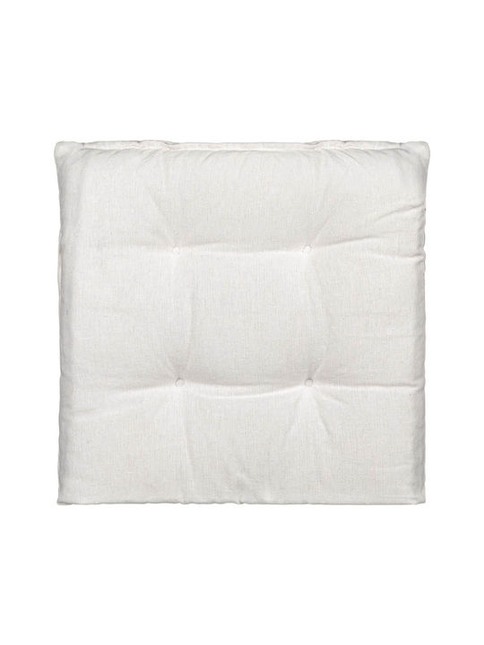 Garden Chair Cushion Off White 40x40cm.