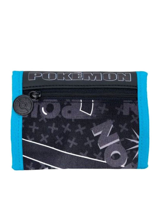 Pokemon Portofel pentru copii cu buzunar pentru monede cu velcro