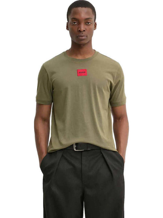 Hugo Logo T-Shirt Khaki