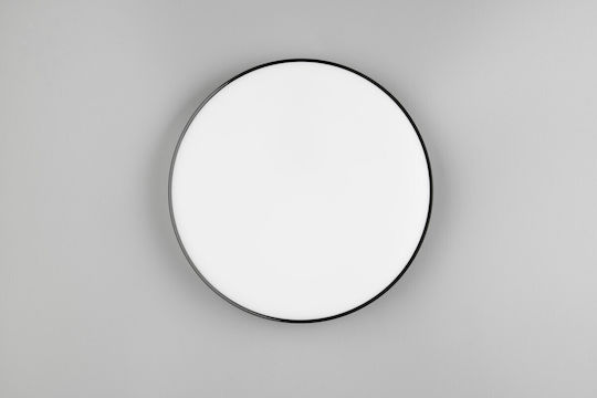 Trio Lighting Πλαφονιέρα Οροφής Μπάνιου Μαύρη