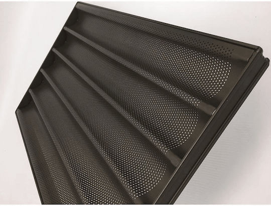 GTSA Backblech Antihafte Durchlässige zum Backen für Baguettes B60 x T40 x H3 cm