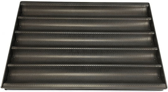 GTSA Backblech Antihafte Durchlässige zum Backen für Baguettes B60 x T40 x H3 cm