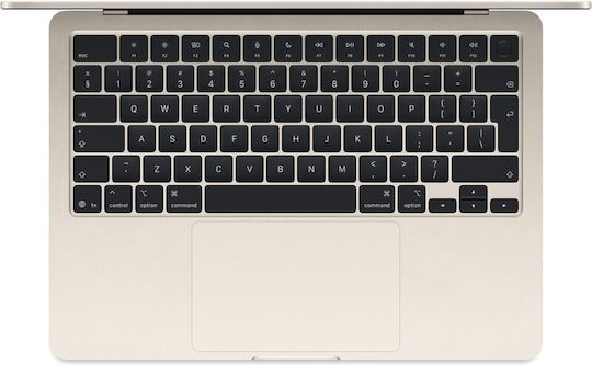 Apple MacBook Air 15.3" IPS Retina Display (M4-10-Core/16GB/256GB SSD/10-Core GPU) with 35W Charger (Dual Port) Starlight (Greek Keyboard)