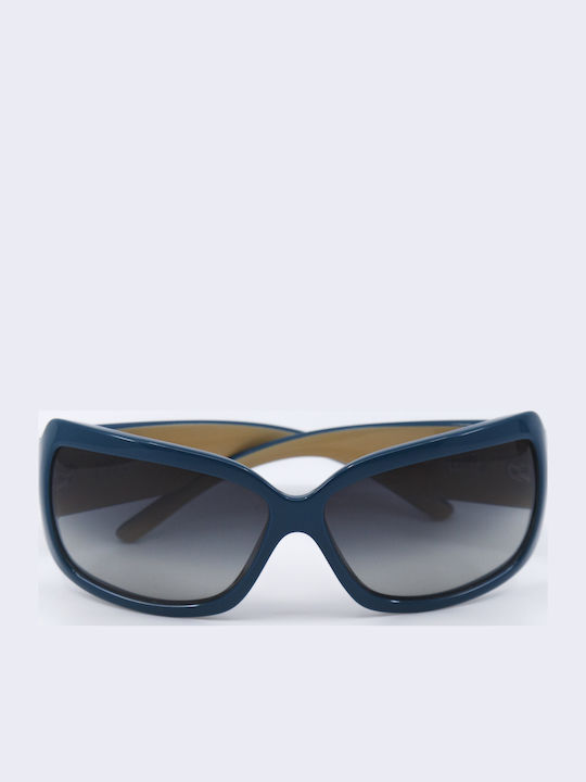 Dolce & Gabbana Women's Sunglasses with Blue Plastic Frame and Gray Gradient Lens DG8108G 65