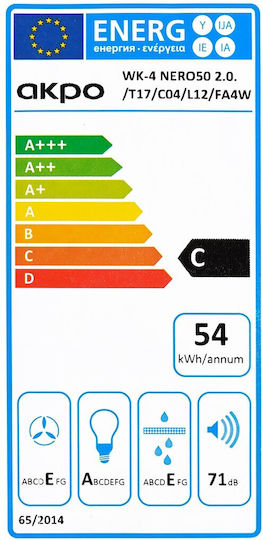 Akpo Wk-4 Hotă Coș De Fum 60cm Neagră
