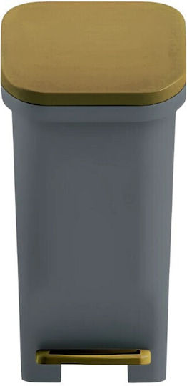 Viopsyctr Plastic Bathroom Basket Soft Close 7lt Gray