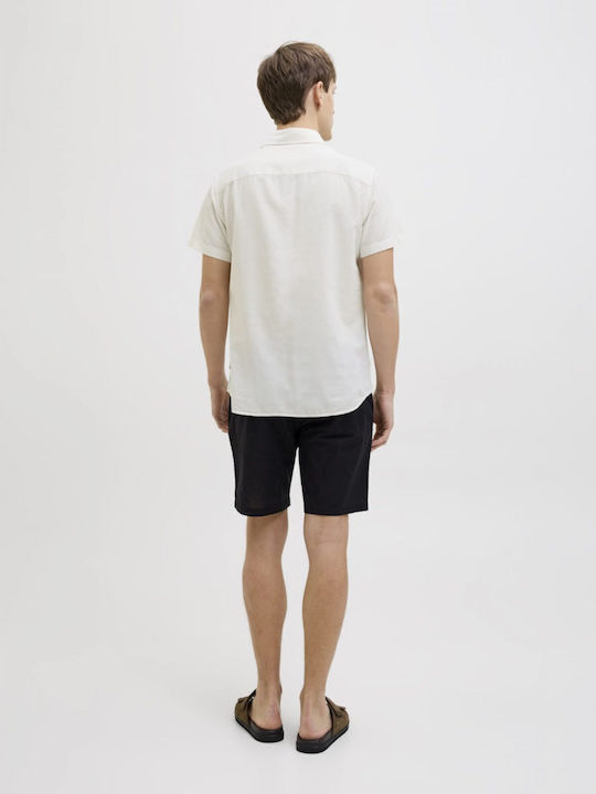 JJ Rebel Linen Shirt White