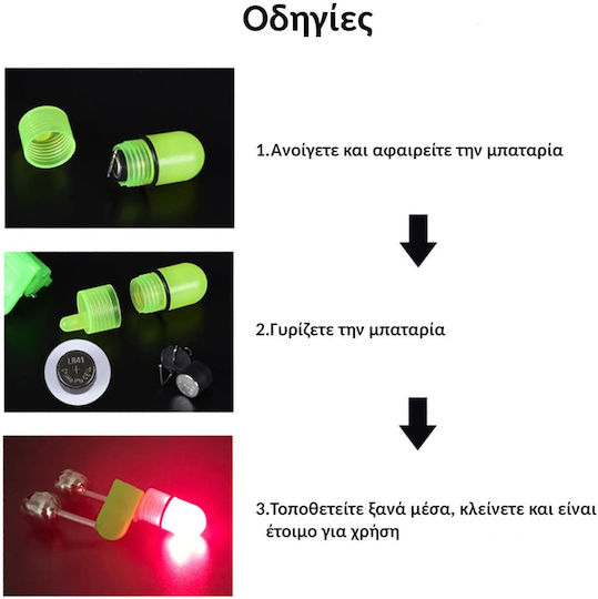 Shimatsu Φωτεινή Ένδειξη Led Τσιμπήματος Κόκκινο