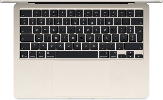 Apple MacBook Air 15.3" IPS Retina Display (M4-10-Core/24GB/512GB SSD/10-Core GPU) with 35W Charger (Dual Port) Starlight (Greek Keyboard)