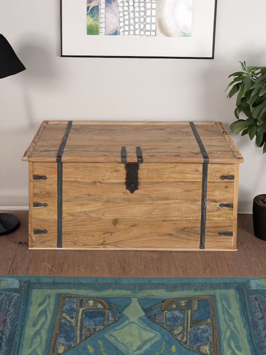 Artekko Wooden Decorative Trunks Set Brown 2pcs