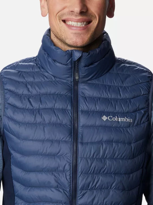 Pass Hybrid Sleeveless Jacket Navy