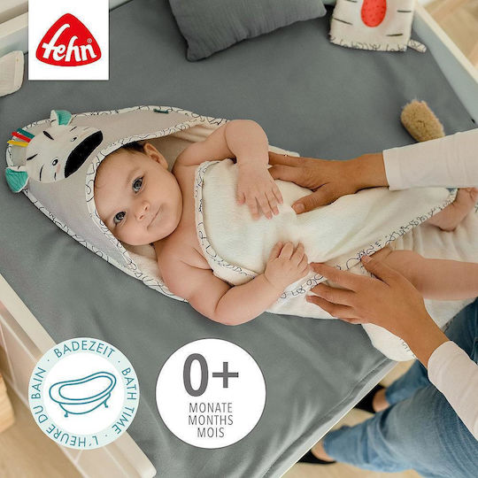 Fehn Halat De Baie Pentru Bebeluşi Cu Glugă