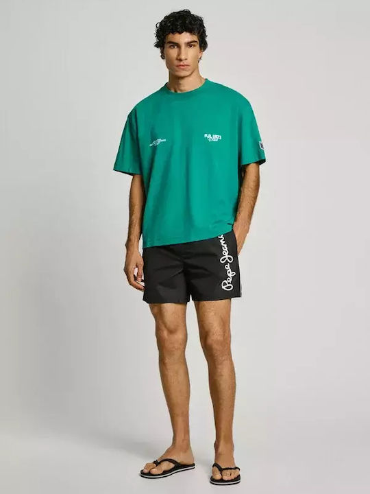 Logo Men's Swimwear Shorts Black