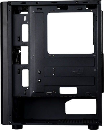 ProGaming Pro Gaming Blaze Midi Tower Computer Case with Side Window and ARGB Lighting Black