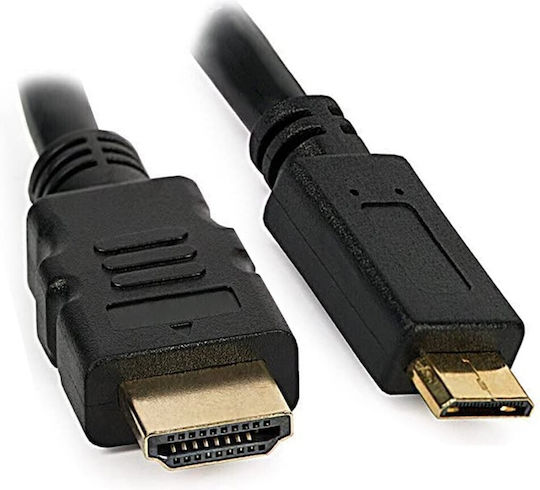 Techly HDMI 2.0 Premium Hochgeschwindigkeits 4K 60Hz HDR Kabel HDMI-Stecker - Mini-HDMI-Stecker 3m Schwarz