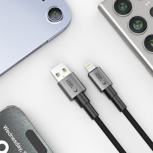 Tech-Protect Ultraboost USB-A to Lightning Cable 15W Γκρι 2m