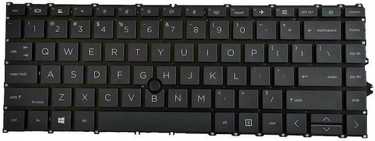 Laptop Keyboard for HP EliteBook 840 G7 840 G8 845 G7 745 G7 745 G8 HPM19F86GB6930 M07090-031 M14635-031 M51616-031 M36312-031 US No Frame Pointer Black Code 40943USPointer
