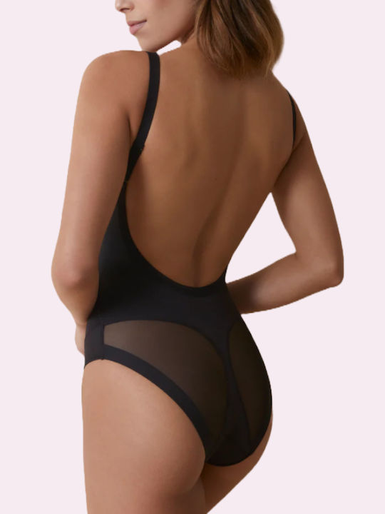Selene Giorgia Women's Multifunctional Bodysuit Black Open Back Invisible Back