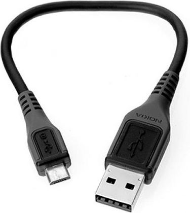 Nokia Usb Cable Regular USB 2.0 to micro USB Cable Μαύρο 0.1m CA-101D 1τμχ