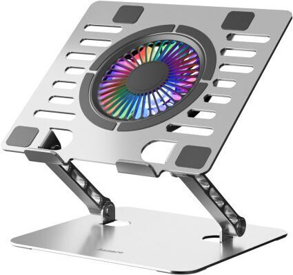 Huzaro Hold 4.0 RGB Cooling Pad για Laptop με 1 Ανεμιστήρα Ασημί