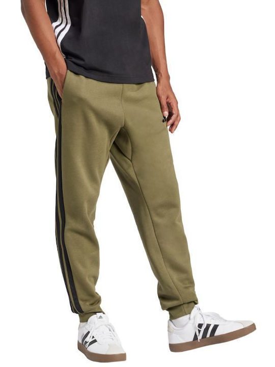 3-stripes Παντελόνι Φόρμας με Λάστιχο Πράσινο