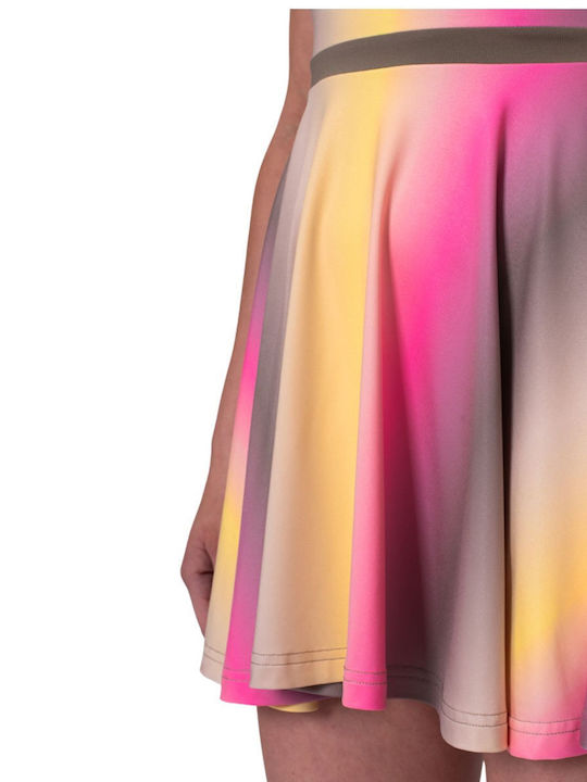 Bidi Badu Spectrum Women's Tennis Dress Light Brown Coral Yellow