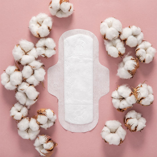 Flower Organic Cotton Σερβιέτες με Φτερά 10τμχ