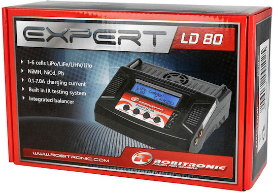 Robitronic Expert Ld 80 Charger Lipo 1-6s 7a 80w R01015 Robitronic