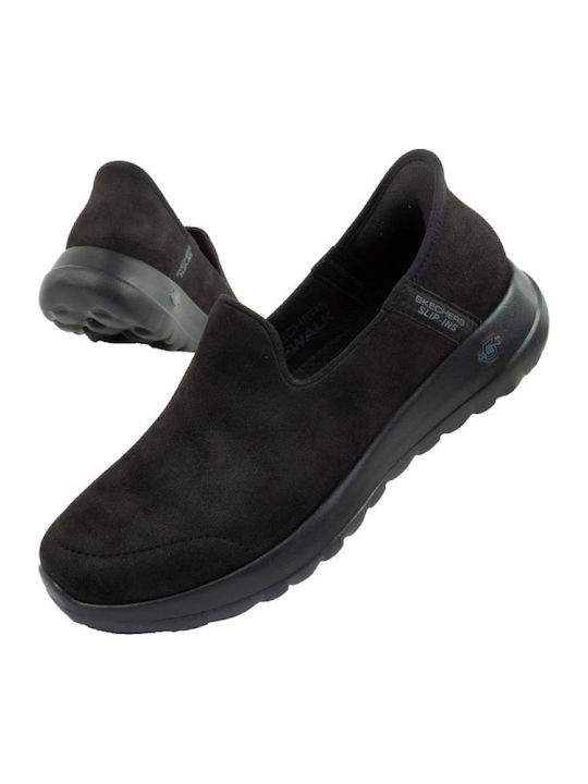 Go Walk Joy Women's Canvas Slip-Ons Black