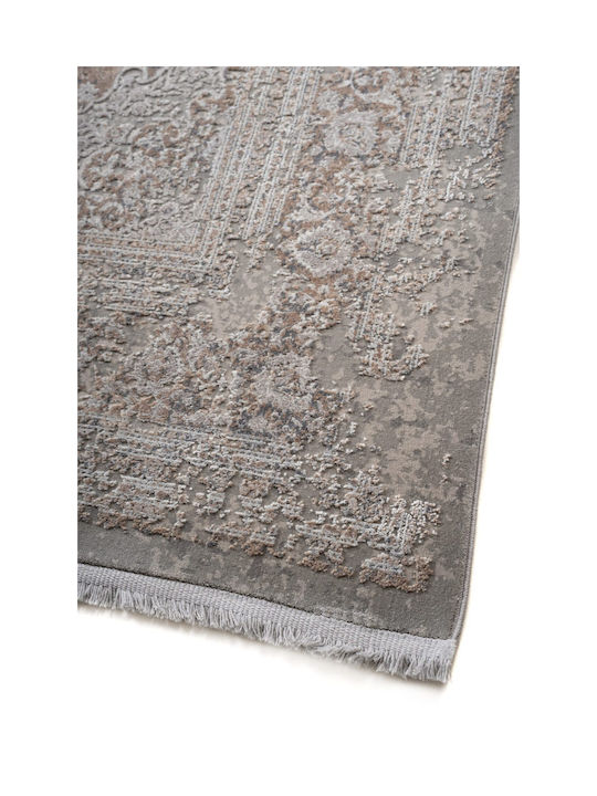 Klonaras Luxurious Silk 5989 Χαλί Διάδρομος Μεταξένιο Grey Beige 80x150cm