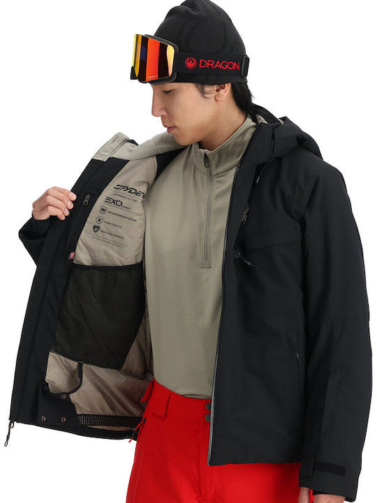 Spyder 38SA075414_BLK Männer Jacke aus für Ski & Snowboard Schwarz