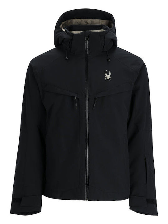 Spyder 38SA075414_BLK Männer Jacke aus für Ski & Snowboard Schwarz