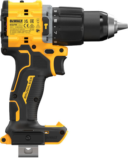 DEWALT DCD799N Κρουστικό Δραπανοκατσάβιδο Μπαταρίας Solo Brushless 18V