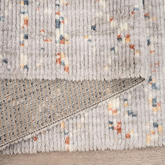 Newplan Cosy 187b Handgefertigt Teppich Rechteckig Synthetisch,Polyester/Cotton/Leather mit Fransen Gray