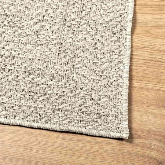 vidaXL Zizur Covor De exterior Rectangular din iută Cremă