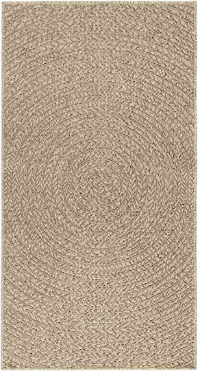 vidaXL Zizur Teppich Außenbereich Rechteckig aus Jute Beige